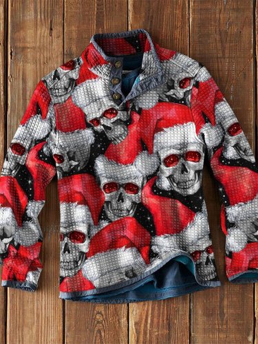 Fashion Print Halloween Casual Top