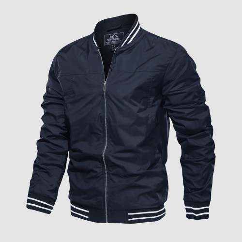 Men's Jacket Lightweight Windbreaker Bomber Jacket Windproof Casual Jacket Outwear