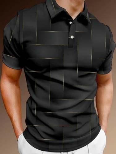 Men's Lapel Short Sleeve Casual POLO Shirt