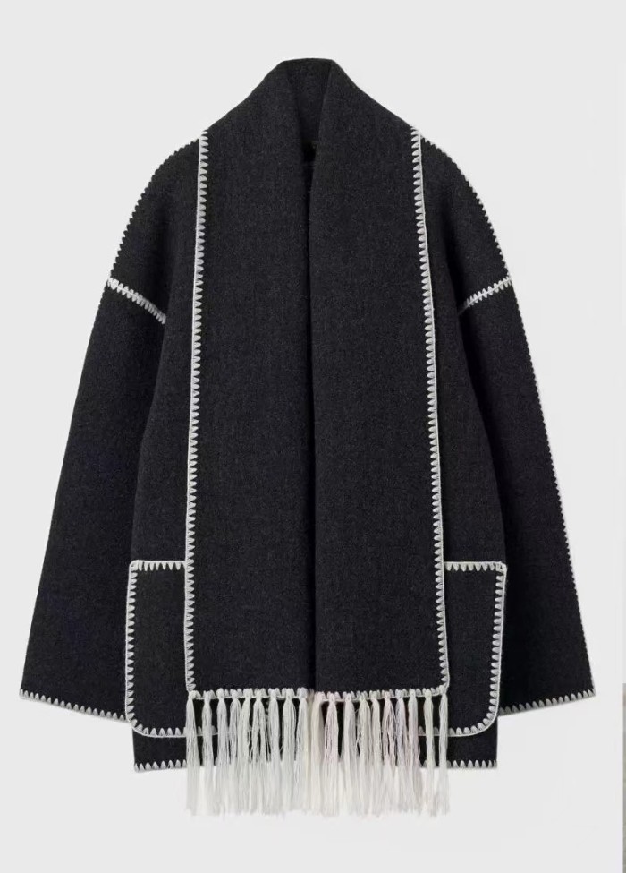 Hepburn Style Woolen Cape Coat