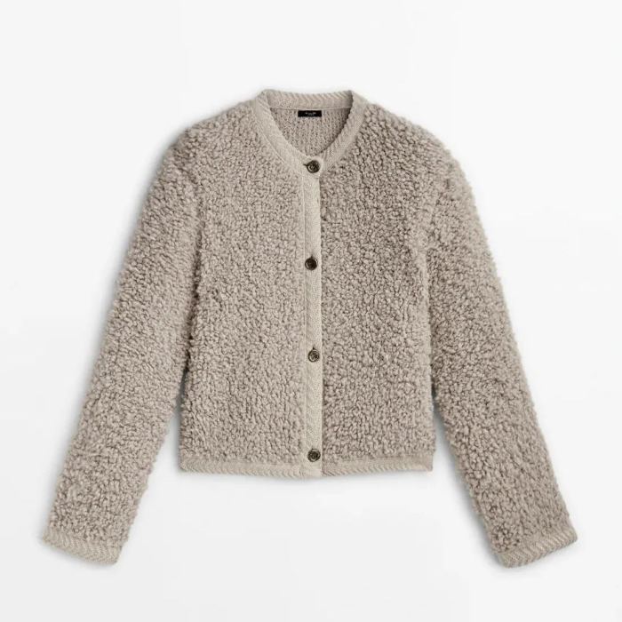 Viral Cashmere Boucle Cardigan(Buy 2 Free Shipping)
