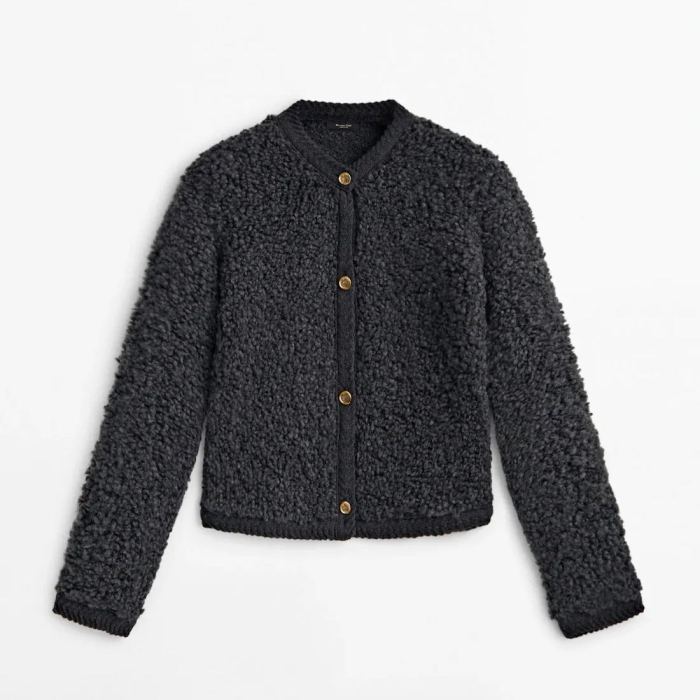 Viral Cashmere Boucle Cardigan(Buy 2 Free Shipping)