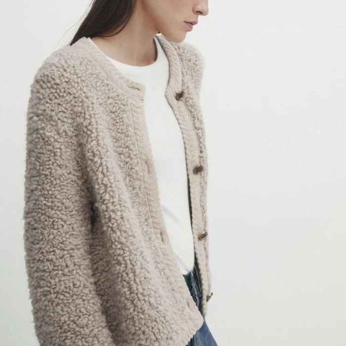 Viral Cashmere Boucle Cardigan(Buy 2 Free Shipping)