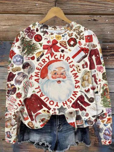 A Merry Christmas Wish You All Long Sleeve Top