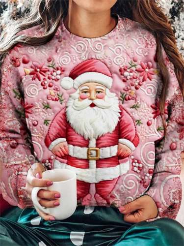 Women's Casual Christmas Printed Sweatshirt