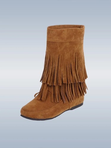 Women's Vintage Tassel Boots