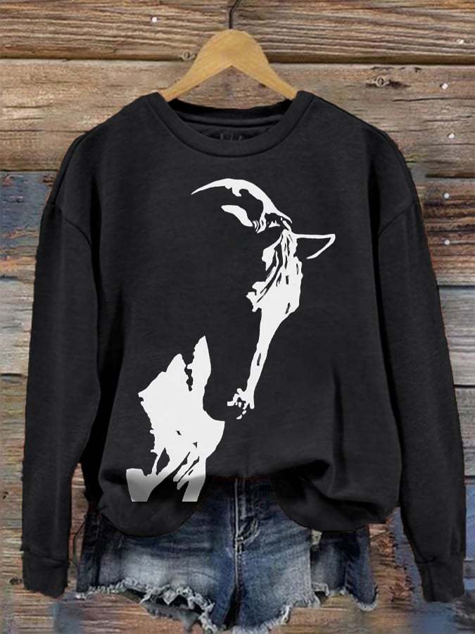 Women's Horse Silhouette Print Sweatshirt