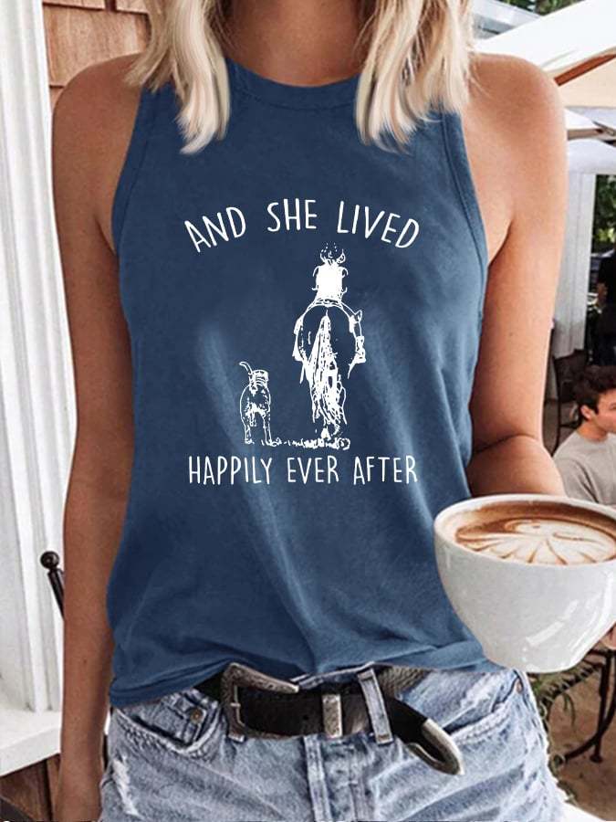 Women's And She Lived Happily Ever After Tank Top