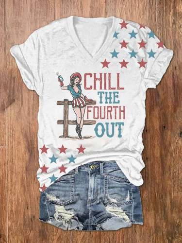 Women's Chill The Fourth Out print T-shirts