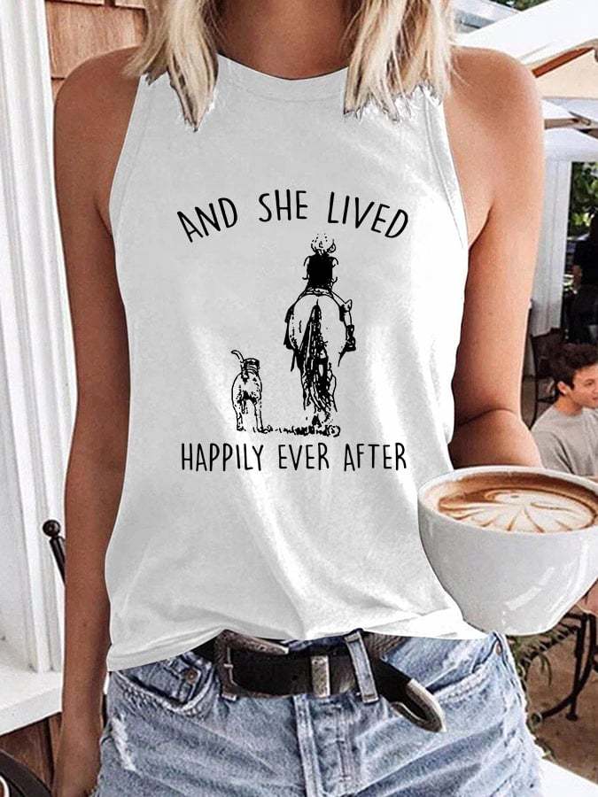 Women's And She Lived Happily Ever After Tank Top