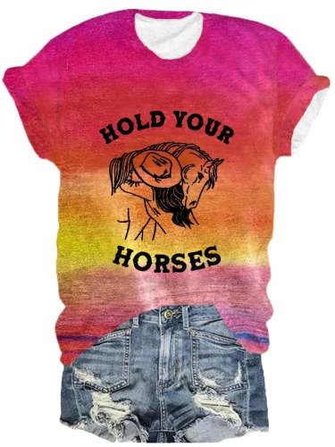 Women's Retro Cowgirl Casual T-Shirt
