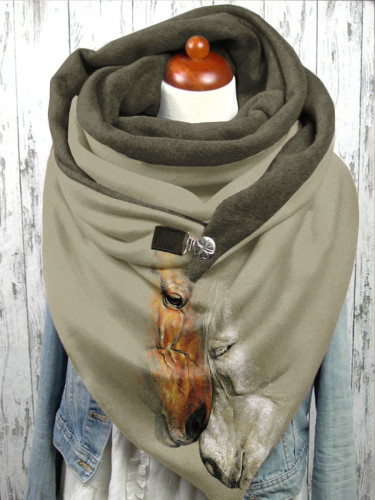 Horse Print Scarf and Shawl