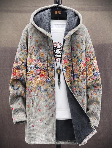 Unisex Floral Pattern Vintage Jacket Cardigan