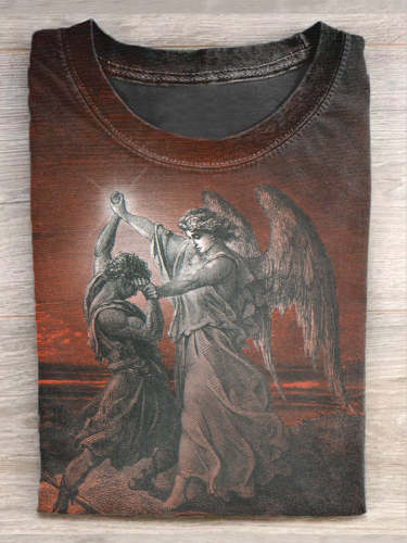 Unisex Vintage Renaissance Art Painting Print Casual Short Sleeve T-Shirt