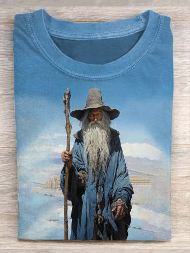 Unisex Gandalf Art Abstract Print Sweatshirt