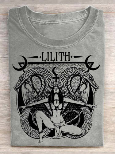 Unisex Lilith Goddess Wiccan Pagan Short Sleeve T-Shirt