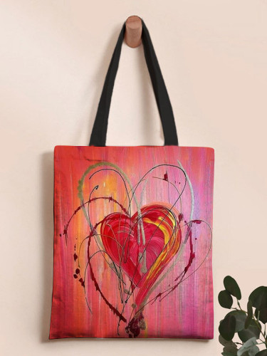 Retro Love Shoulder Canvas Bag
