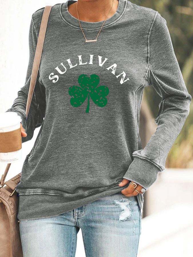 Women's St. Patrick's Day Print Sweatshirt