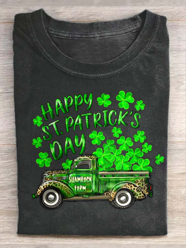 Unisex “St. Patrick’s Day” Art Illustration Graphic Crew Neck T-Shirt