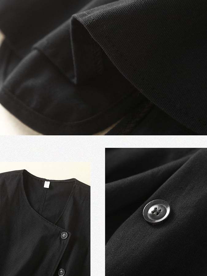 Women's Vintage Button Pocket Loose Vest