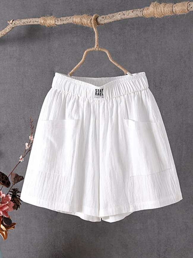 Cotton And Linen Leisure Retro Literary Loose And Thin Straight Pants