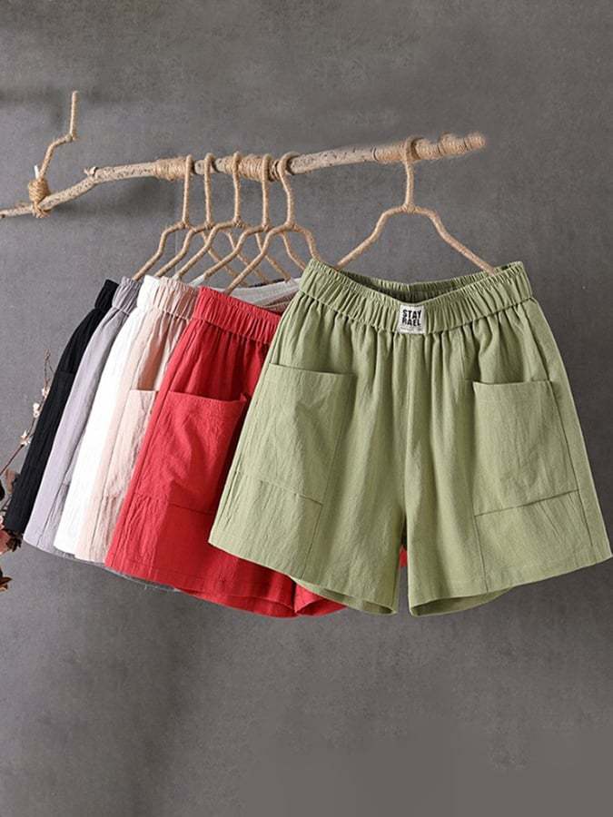 Cotton And Linen Leisure Retro Literary Loose And Thin Straight Pants