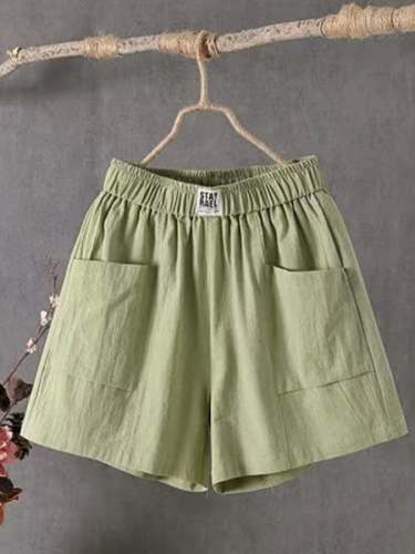 Cotton And Linen Leisure Retro Literary Loose And Thin Straight Pants