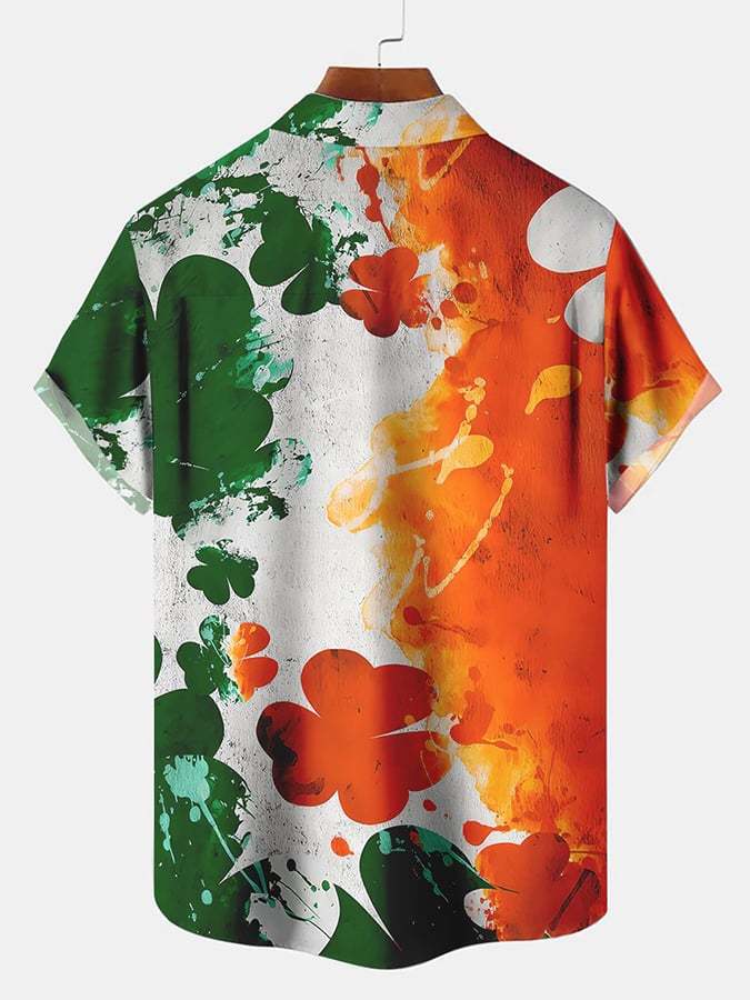 Men's St. Patrick's Day Printed Hawaiian Shirt