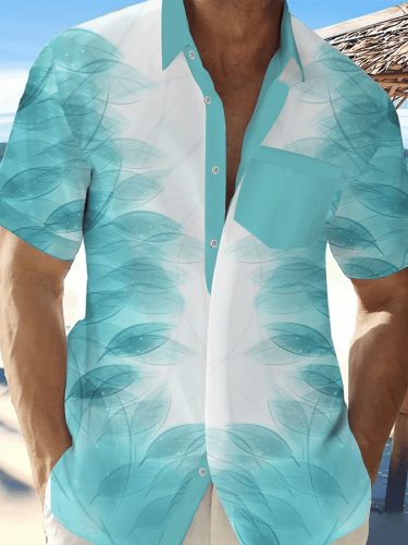 Men's Beach Hawaiian Design Casual Short Sleeve Shirt