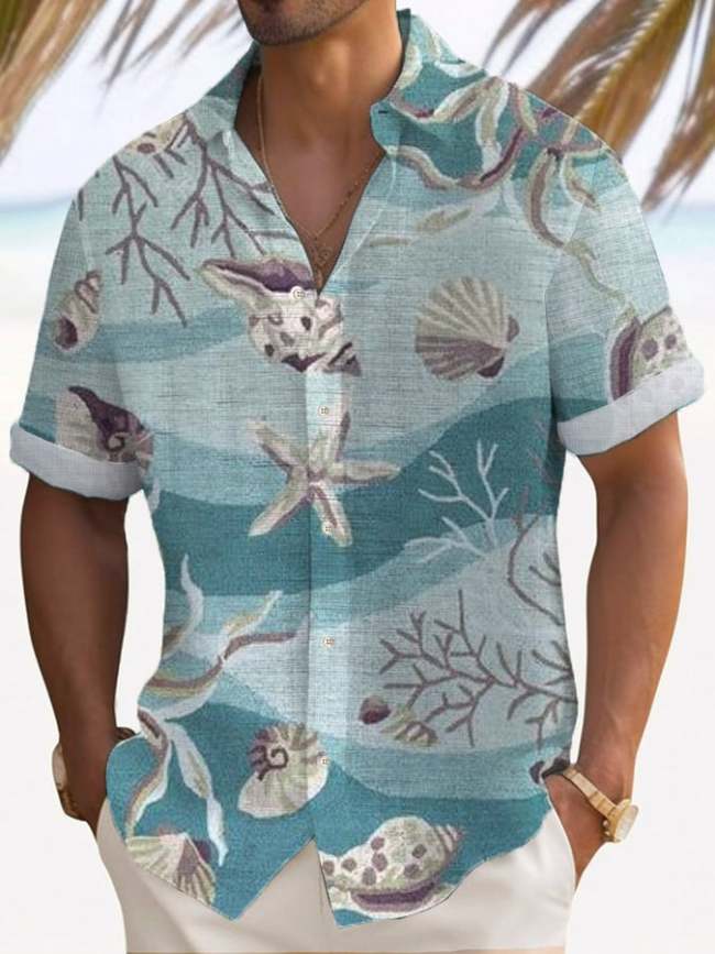 Casual Hawaiian Island Vacation Shirt