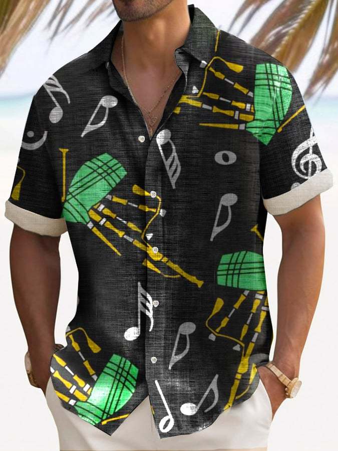 Hawaiian Retro Musical Shirt