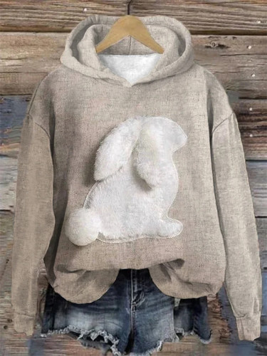Women'S Bunny Print Sweatshirt