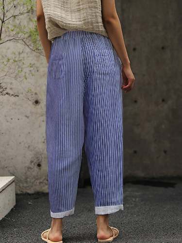 Women's Casual Loose Casual Pants with Elastic Waist
