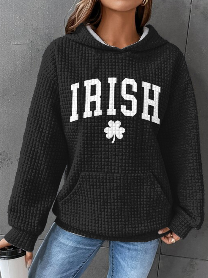 St. Patrick's Irish Day shamrock Print Sweatshirt
