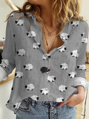Vintage Blossom Black Sheep Casual Shirt