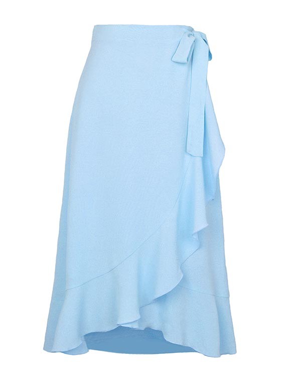 One Piece Strappy Long Skirt Irregular Solid Color Skirt
