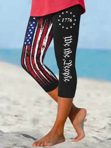 Women's Independence Day Casual Leggings