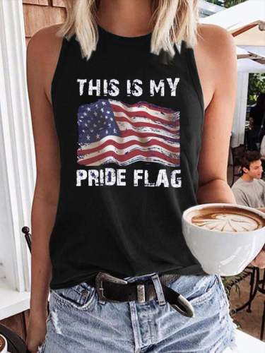 Women'S This Is My Pride Flag Print Classic Vest