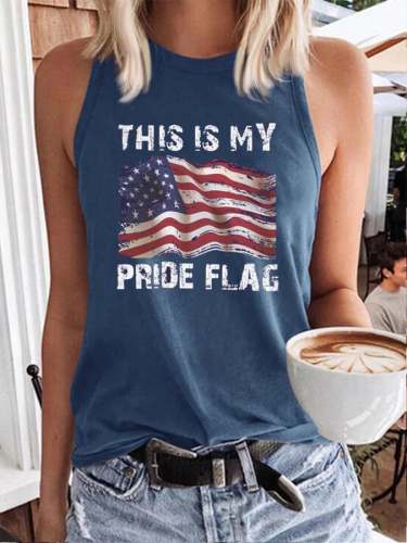 Women'S This Is My Pride Flag Print Classic Vest