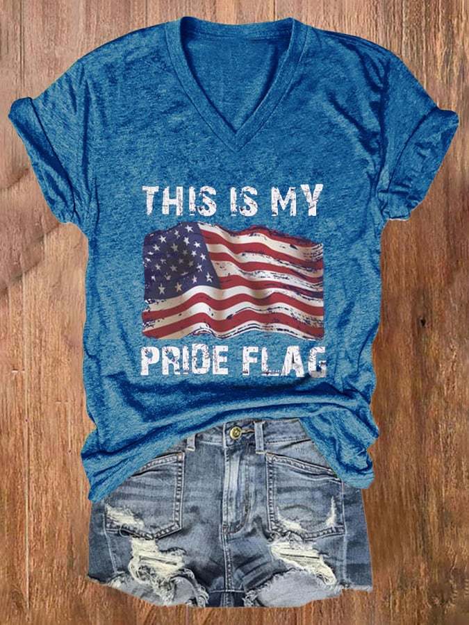 This Is My Pride Flag Print Short Sleeve Casual T-Shirt