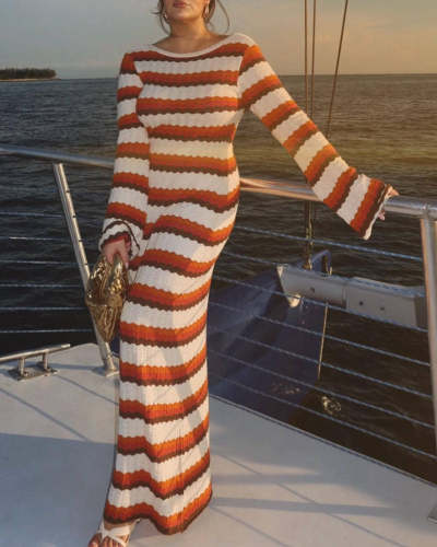 Sexy Knitted Long Dress