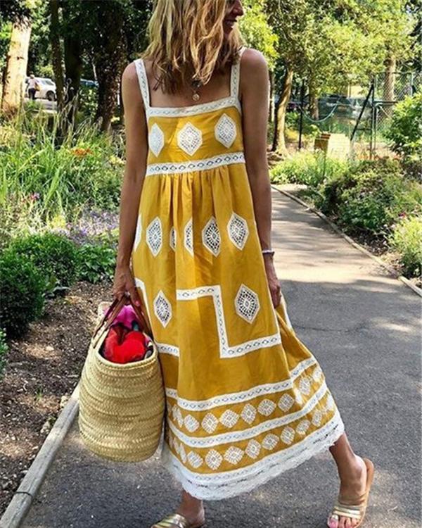 sling maxi dress