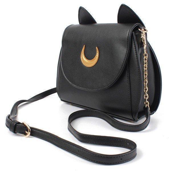 Sweet Moon Print Ear Pattern Design Crossbody Bag Cute Bag