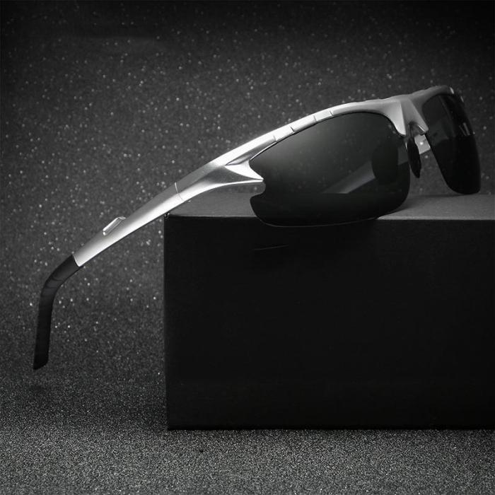 Aluminum Polarized Fashion Vintage Pilot Sun Glasses With Box