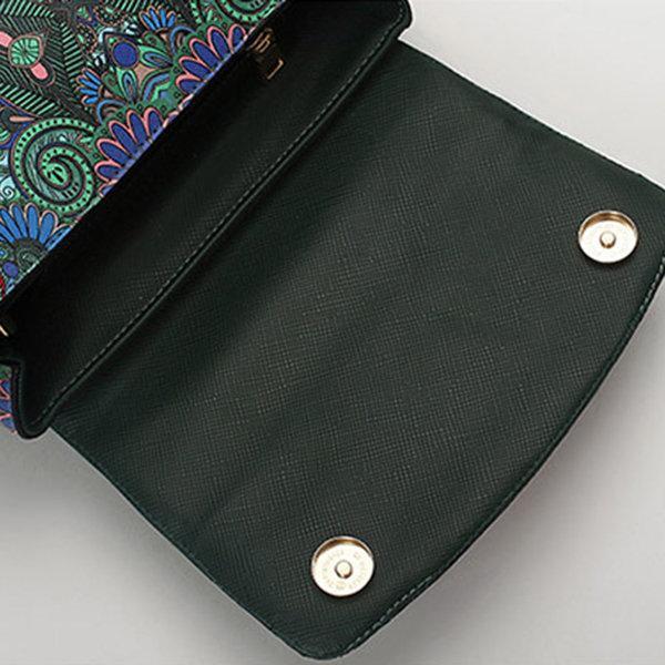 PU Leather Green Cover Crossbody Bag Forest Series Handbag