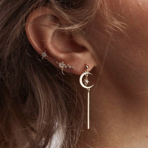 Jewelry-Bohemian Retro Star Moon Earrings Sets