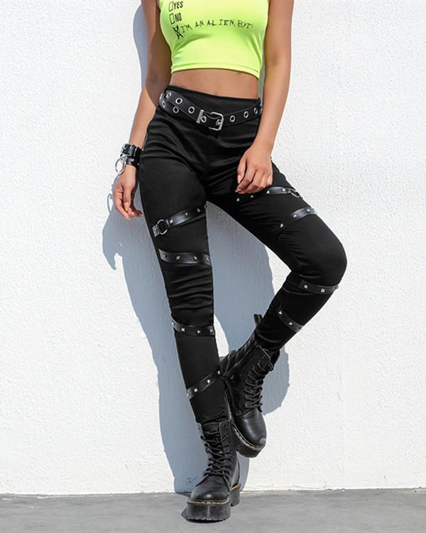 Casual Gothic Skinny Pants