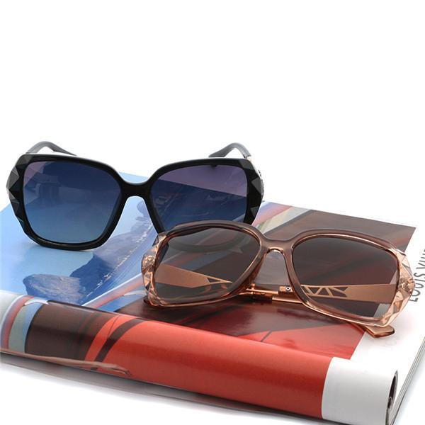 PC Frame Women Polarized Fashion Vintage Sunglasses With Box