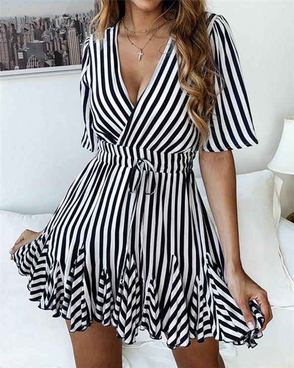 Plus Size Loose Casual Vacation Mini Dress