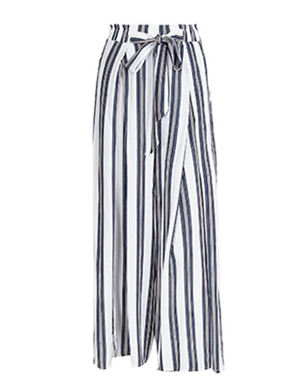 Loose Striped Fashion Casual Bottoms Beach Stylish Pants